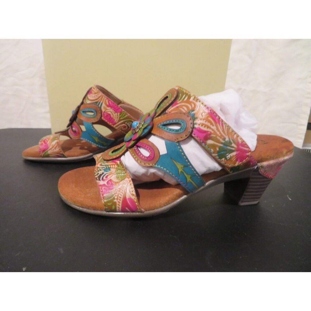 NWT Womens Camel Multi L'Artiste Renay Sandals, 5.5 / 6 36